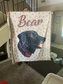 Blanket with Custom Pet Portrait